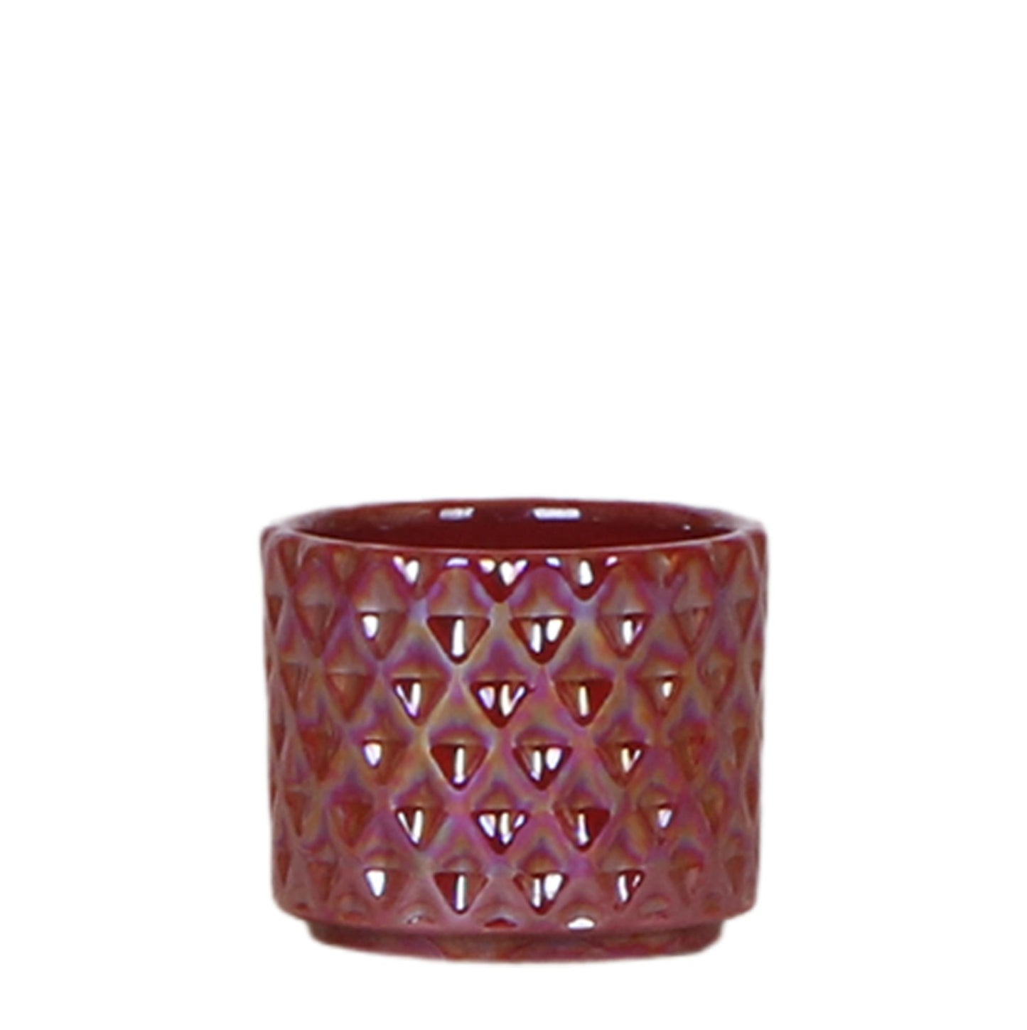 Diamond pearl sierpot - Red - Ø6cm