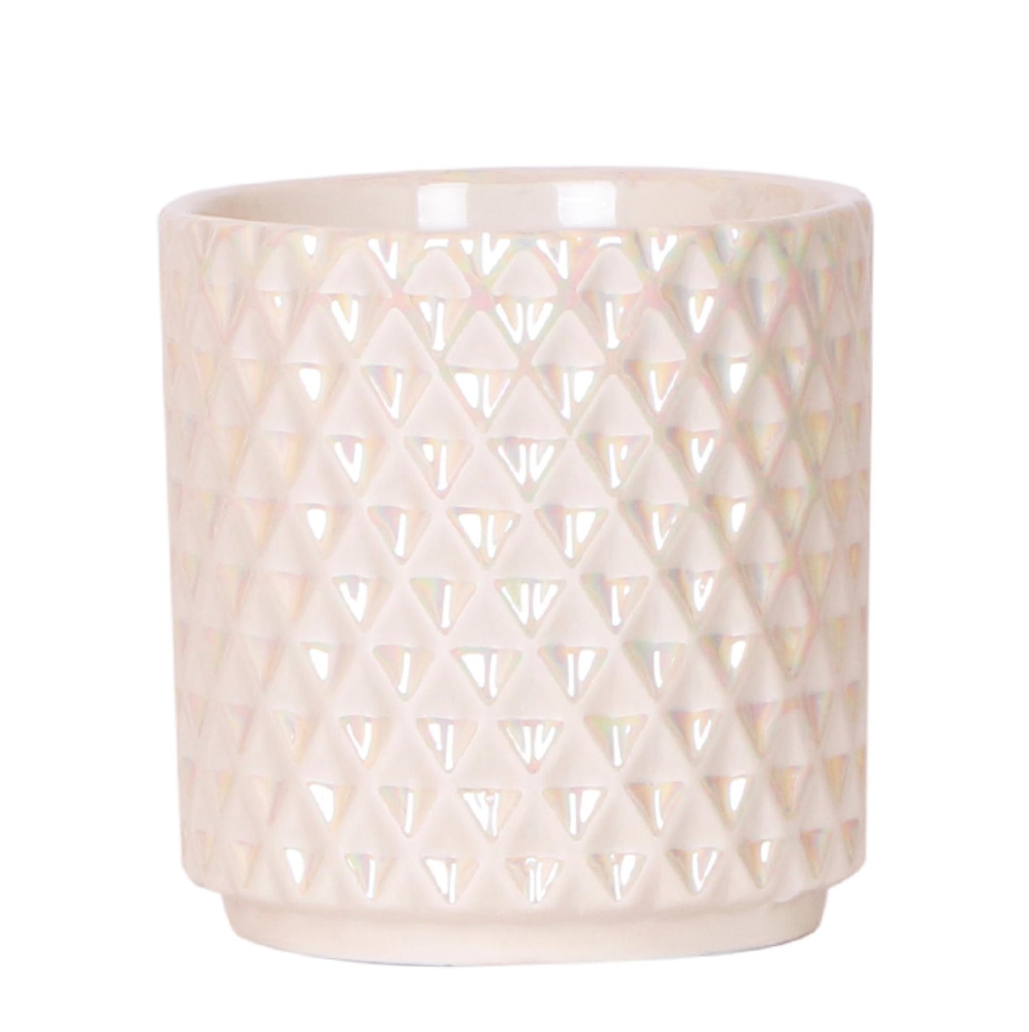 Diamond pearl sierpot - Travertine - Ø9cm