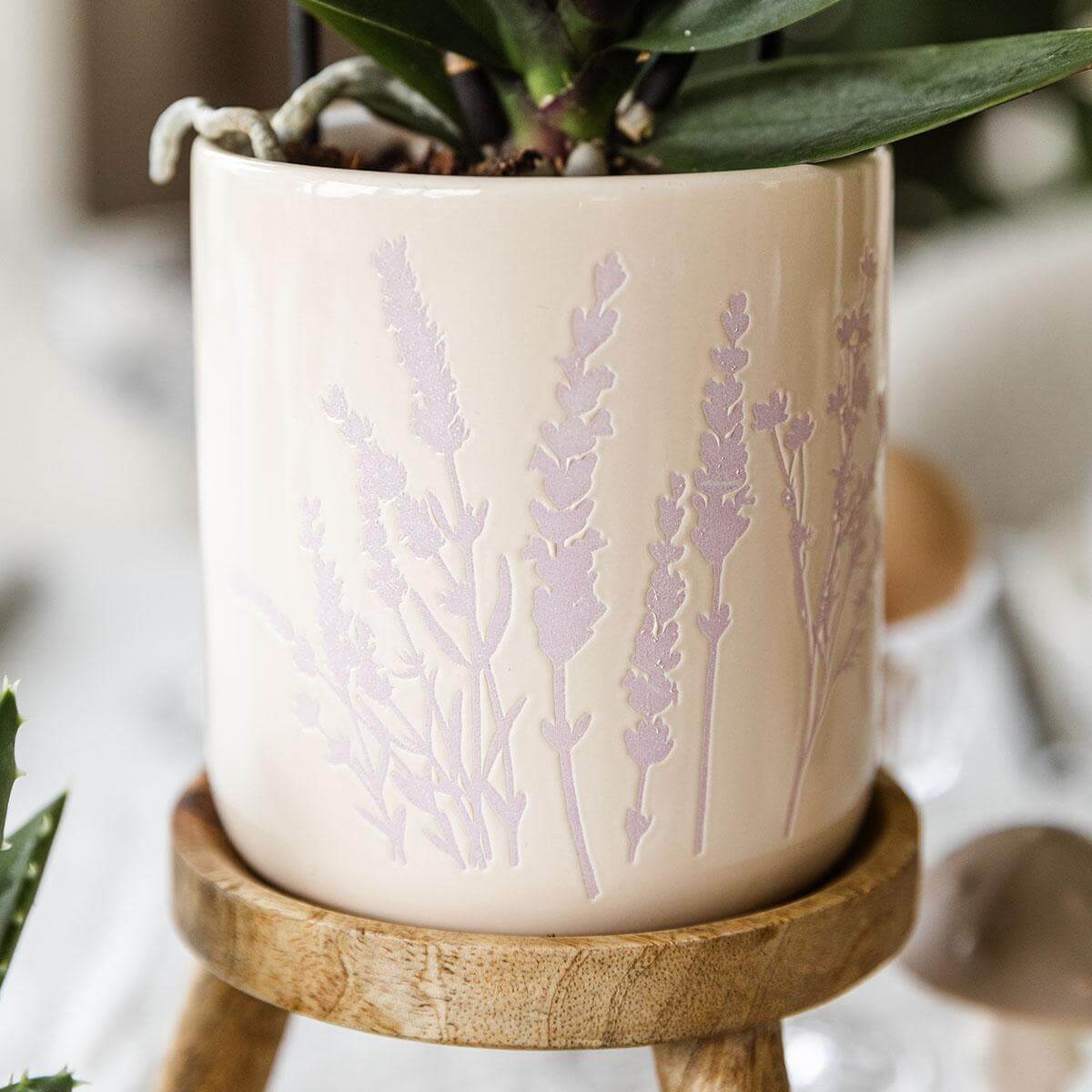 Floral bloempot - Lavendel