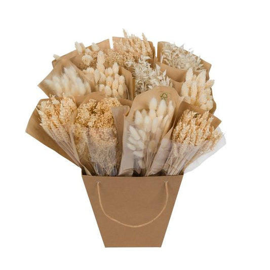 Droogbloemen Dried Mono Mix White