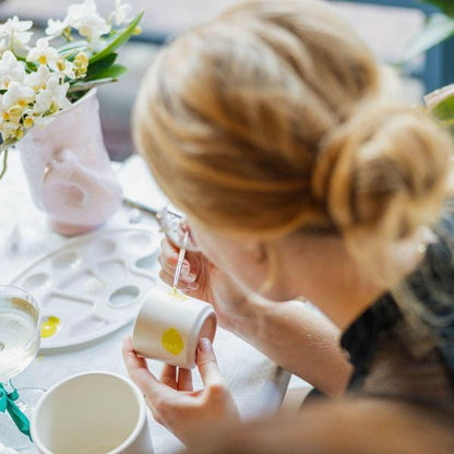 Verfpakket voor het schilderen van 8 bloempotten + succulenten